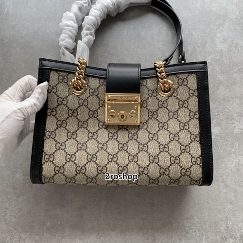 구찌패드락체인백스몰블랙