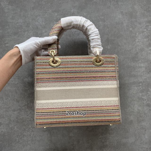 디올멀티컬러스트라이프자수레이디백