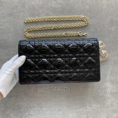 디오레이디woc페이턴트체인백