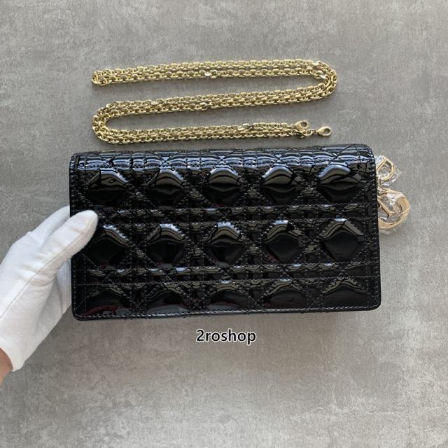 디오레이디woc페이턴트체인백