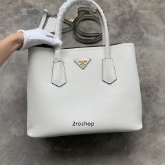 프라다두블레토트백화이트