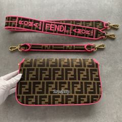 펜디캔버스바게트백미듐