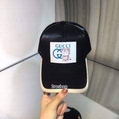 구찌도라에몽볼캡블랙