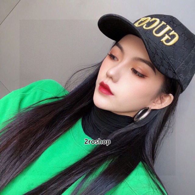 구찌로고볼캡연브라운