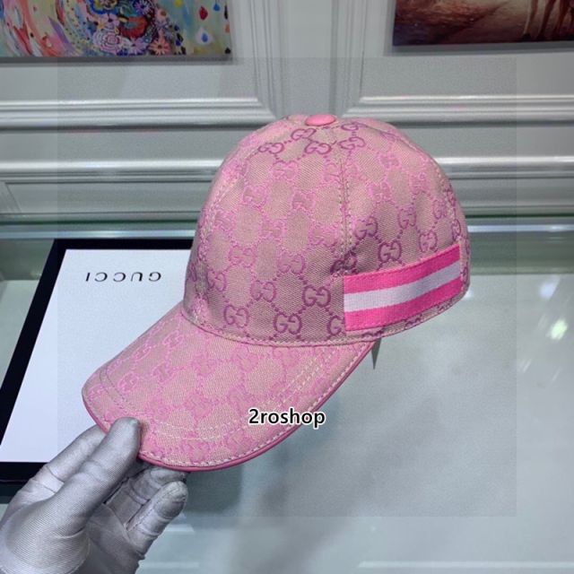 구찌볼캡연핑크