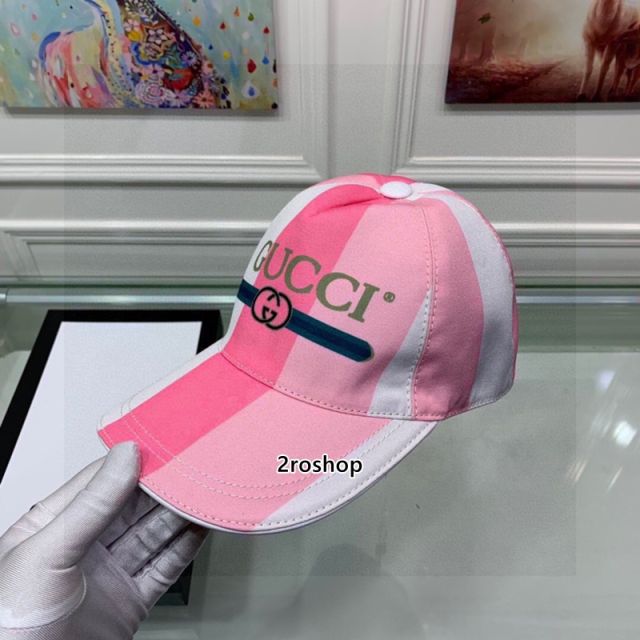 구찌로고볼캡레드