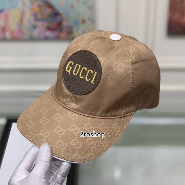 구찌로고볼캡연브라운