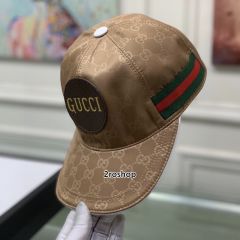 구찌로고볼캡연브라운