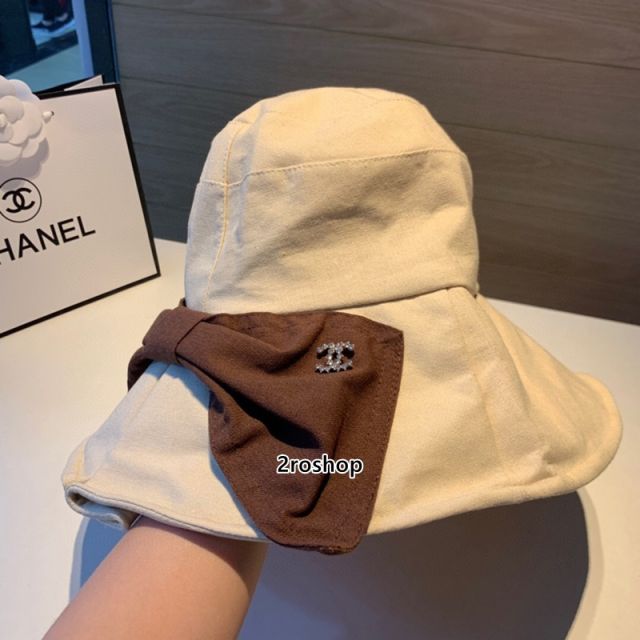 샤넬버킷햇연핑크