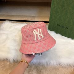 구찌로고NY자수버킷햇블랙