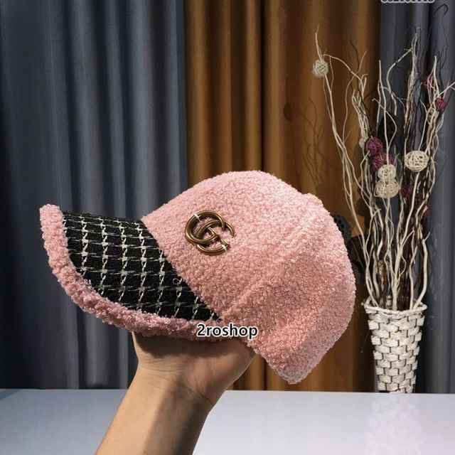 구찌모자연핑크