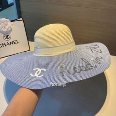 샤넬모자연블루