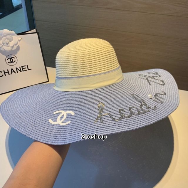 샤넬모자연블루