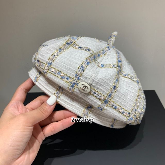 샤넬모자화이트
