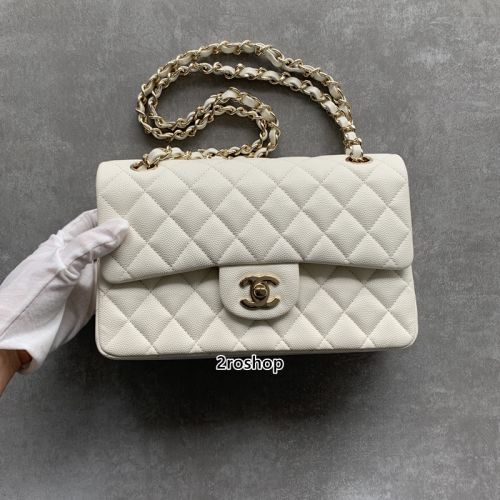 샤넬클래식백화이트금장