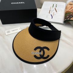 샤넬로고썬캡연브라운