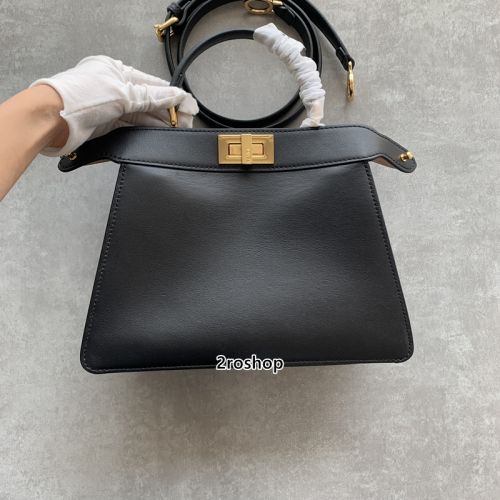 펜디피카부탑핸들백블랙