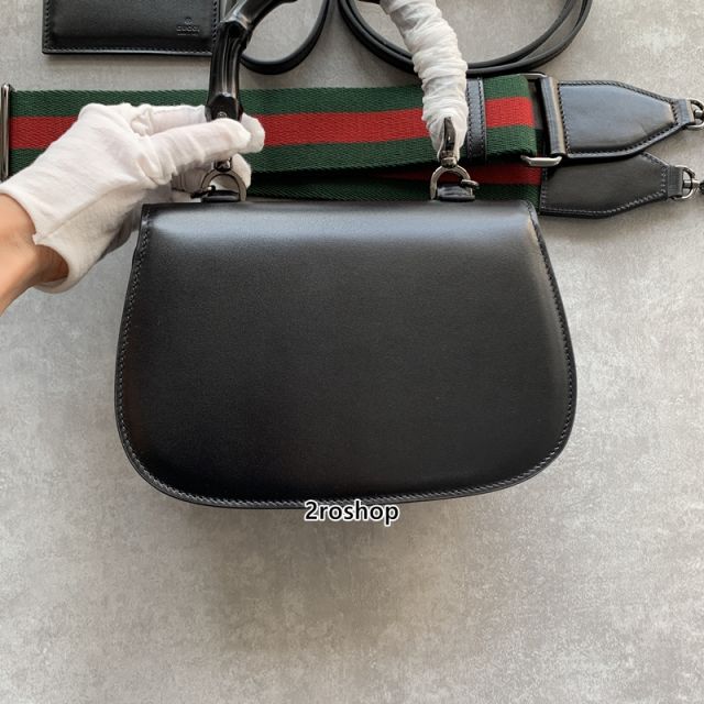 구찌뱀부1947탑핸들백블랙