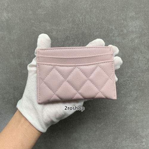 샤넬클래식카드케이스연핑크
