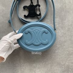 셀린느퀴르트리오페오벌백블루스몰