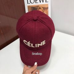 셀린느로고볼캡그린