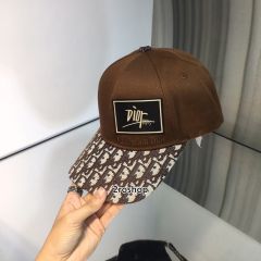 디올오블리크로고볼캡브라운