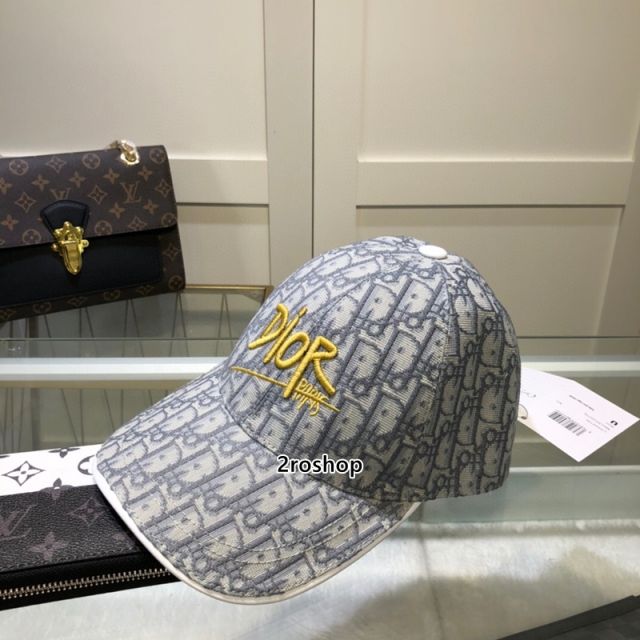 디올오블리크로고볼캡연노랑