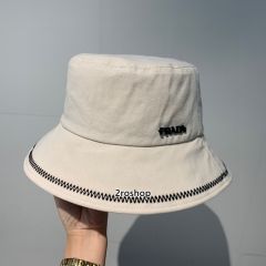 프라다버킷햇화이트