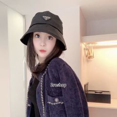 프라다로고버킷햇블랙