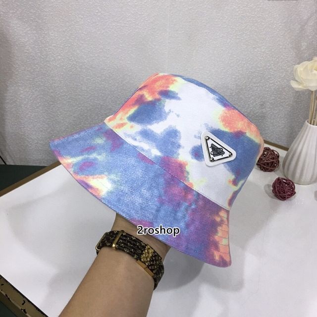 프라다로고버킷햇화이트