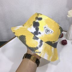 프라다로고버킷햇연핑크