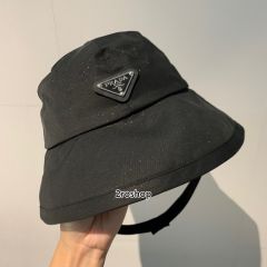 프라다로고버킷햇연그레이
