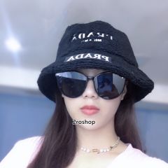 프라다로고버킷햇블랙