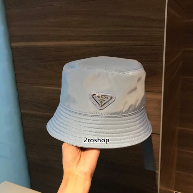 프라다로고버킷햇다크블루