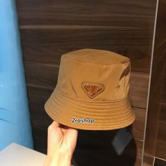 프라다로고버킷햇다크블루
