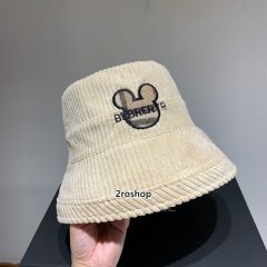버버리×미키마우스버킷햇아이볼리
