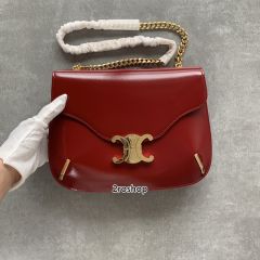 셀린느트리오페베르사체체인숄더백레드