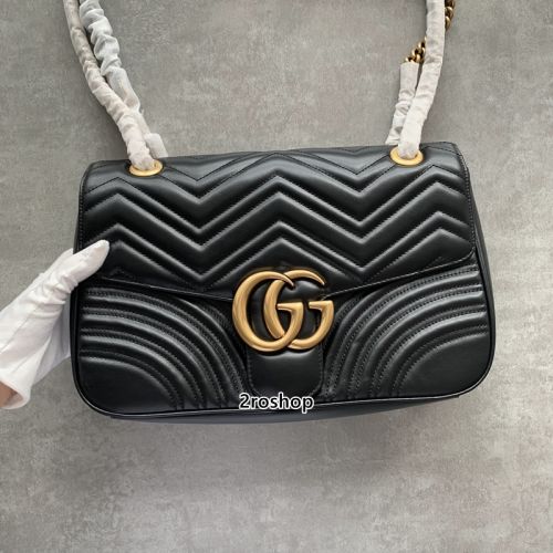 구찌마몽숄더백미듐블랙