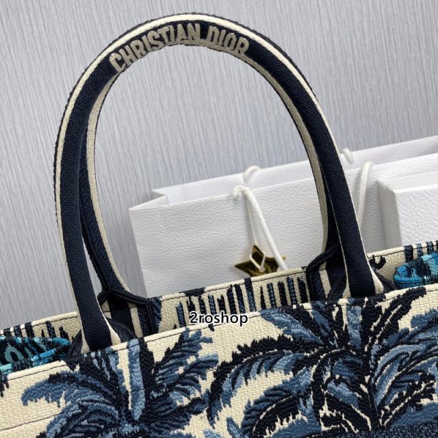 디올북토트백미듐멀티블루