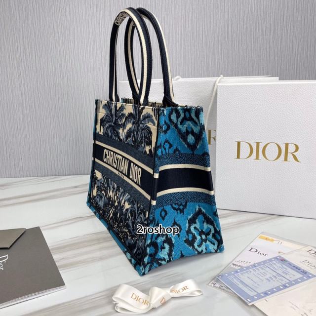 디올북토트백미듐멀티블루