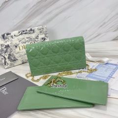 디올레이디백까나쥬페이턴트그린