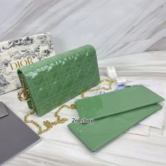 디올레이디백까나쥬페이턴트그린