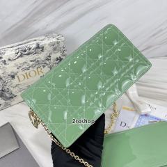 디올레이디백까나쥬페이턴트그린