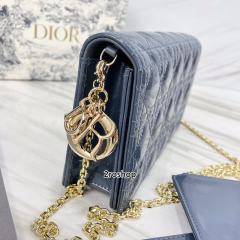 디올레이디백까나쥬페이턴트블루