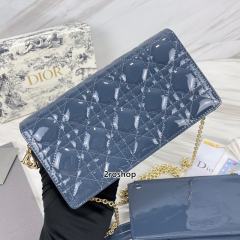 디올레이디백까나쥬페이턴트블루