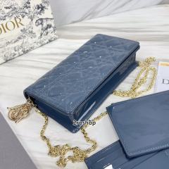 디올레이디백까나쥬페이턴트블루