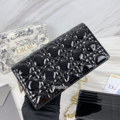 디올레이디백까나쥬페이턴트블랙