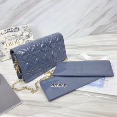 디올레이디백까나쥬페이턴트블루