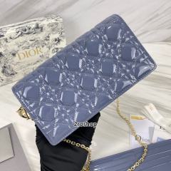 디올레이디백까나쥬페이턴트블루