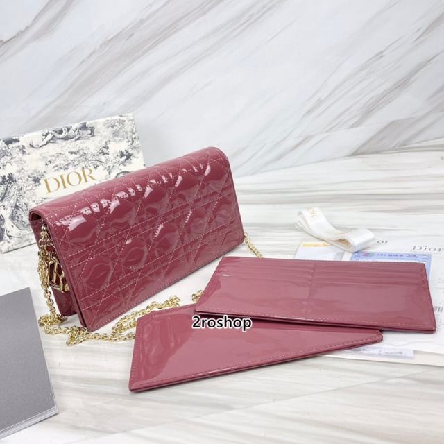 디올레이디백까나쥬페이턴트레드